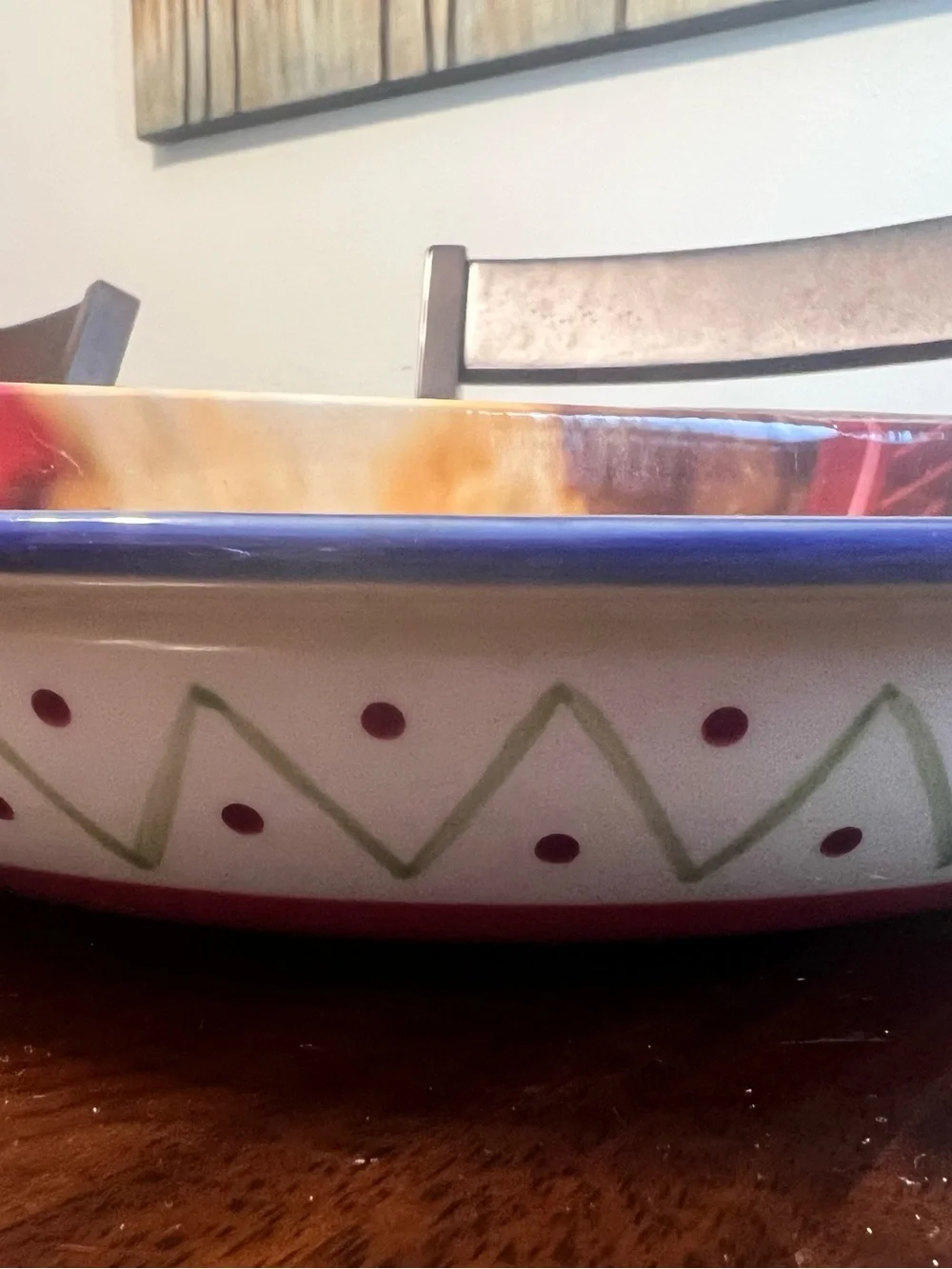 Pfaltzgraff Yellow and Blue Deep Dish Pie Plate with Bonus Pie Bird